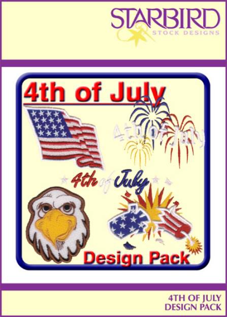 Picture of 4th of July Design Pack Embroidery Collection