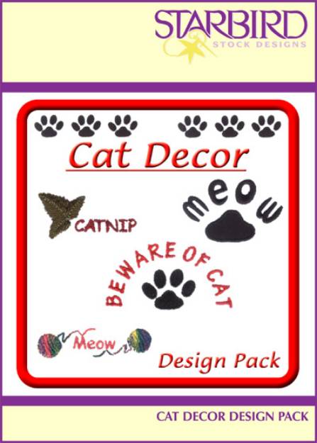 Picture of Cat Décor Design Pack Embroidery Collection