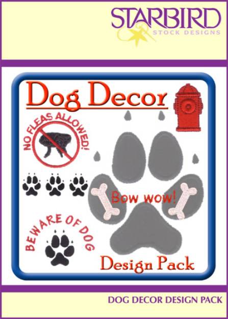 Picture of Dog Décor Design Pack Embroidery Collection