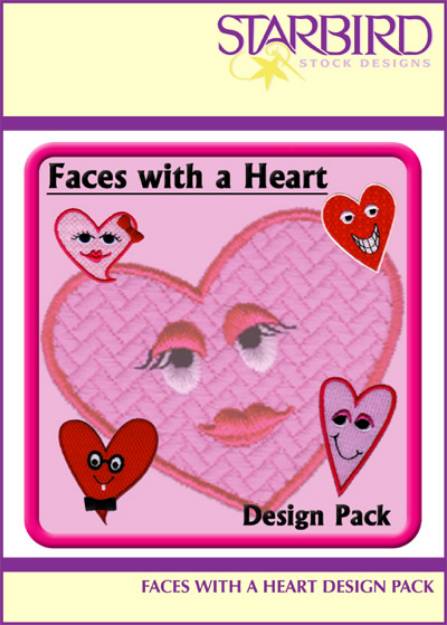 Picture of Faces & Hearts Pack Embroidery Collection