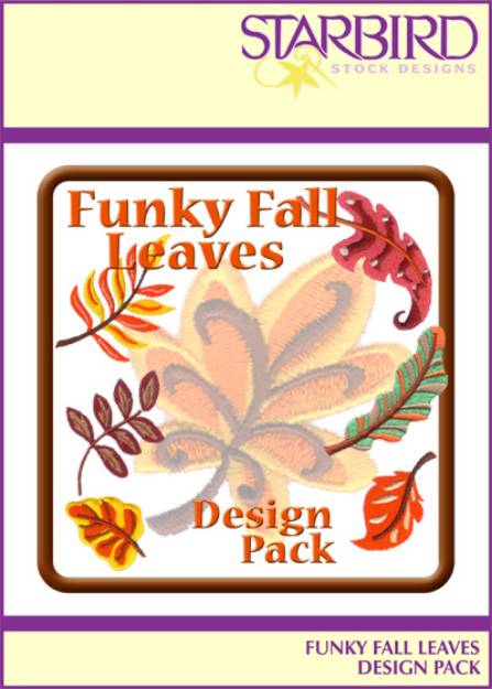 Picture of Funky Fall Leaves Design Pack Embroidery Collection