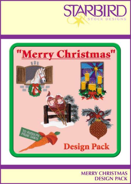 Picture of Merry Christmas Design Pack Embroidery Collection