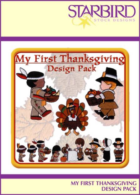 Picture of My First Thanksgiving Design Pack Embroidery Collection