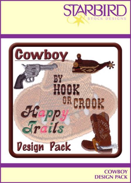 Picture of Cowboy Design Pack Embroidery Collection