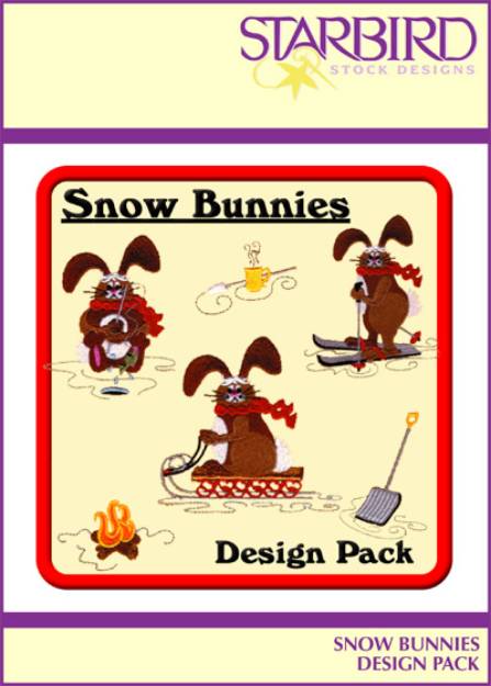 Picture of Snow Bunnies Design Pack Embroidery Collection