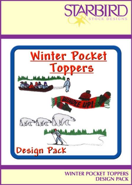Picture of Winter Pocket Toppers Pack Embroidery Collection