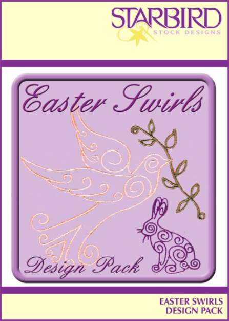 Picture of Easter Swirls Design Pack Embroidery Collection