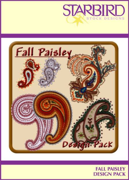 Picture of Fall Paisley Design Pack Embroidery Collection