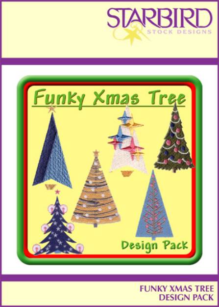 Picture of Funky Xmas Tree Pack Embroidery Collection
