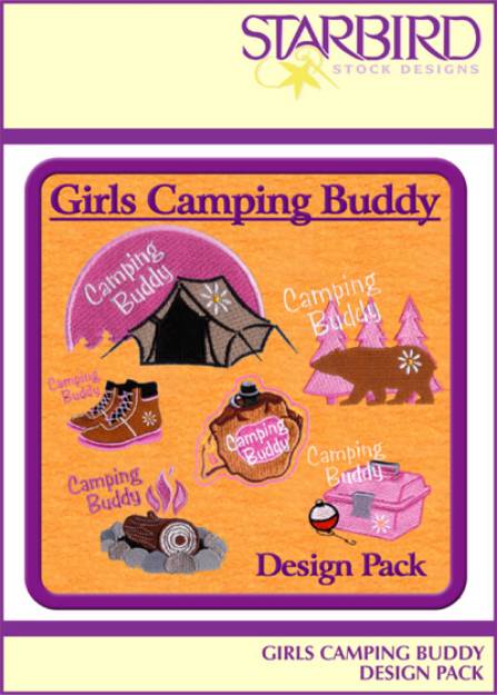 Picture of Girls Camping Buddy Pack Embroidery Collection