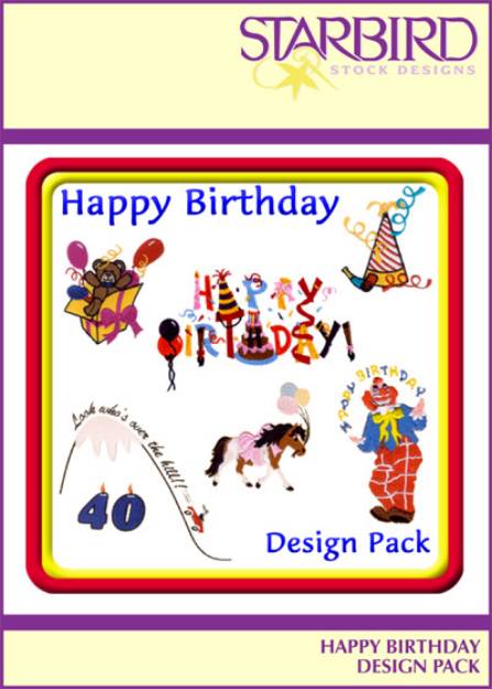 Picture of Happy Birthday Design Pack Embroidery Collection