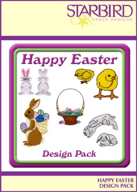 Picture of Happy Easter Design Pack Embroidery Collection
