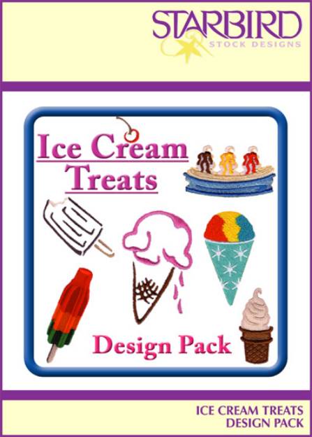 Picture of Ice Cream Treats Pack Embroidery Collection