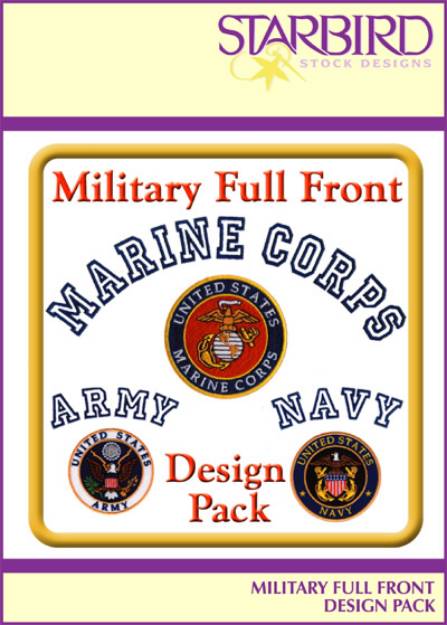 Picture of Military Full Front  Pack Embroidery Collection