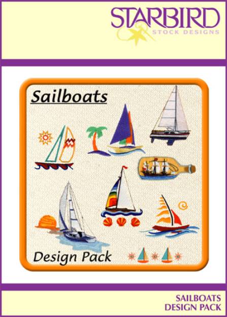 Picture of Sailboats Design Pack Embroidery Collection
