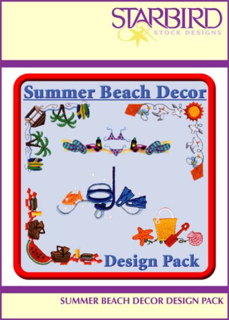 Picture of Summer Beach Décor Pack Embroidery Collection