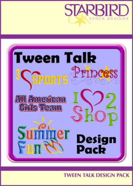 Picture of Tween Talk Pack Embroidery Collection
