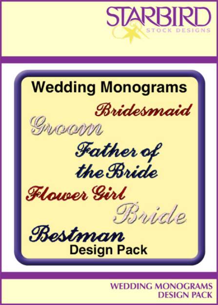 Picture of Wedding Monograms Design Pack Embroidery Collection