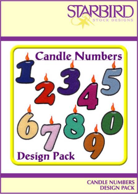 Picture of Candle Numbers Pack Embroidery Collection