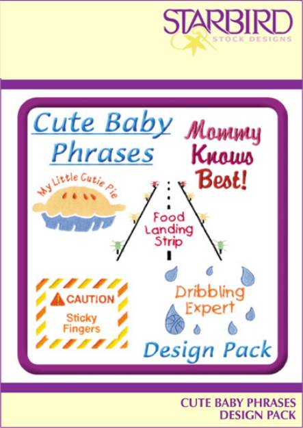 Picture of Cute Baby Phrases Collection Embroidery Collection