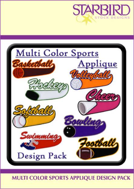 Picture of Sports Applique Collection Embroidery Collection