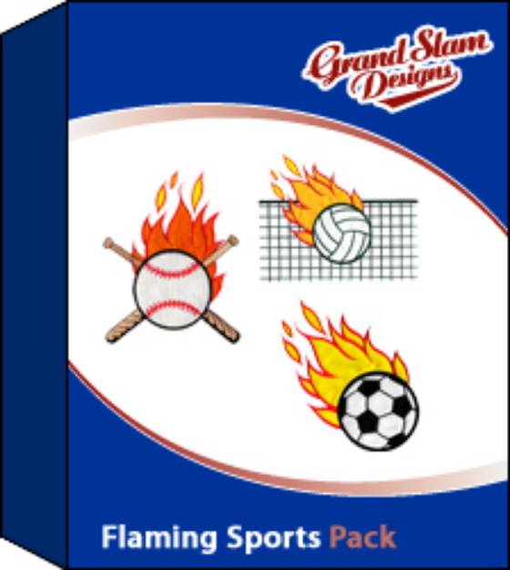 Picture of Flaming Sports Design Package Embroidery Collection