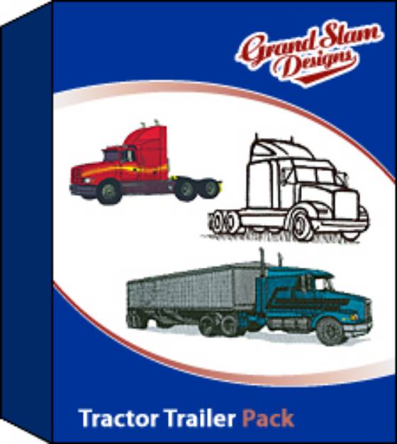 Picture of Tractor Trailer Designs Package Embroidery Collection