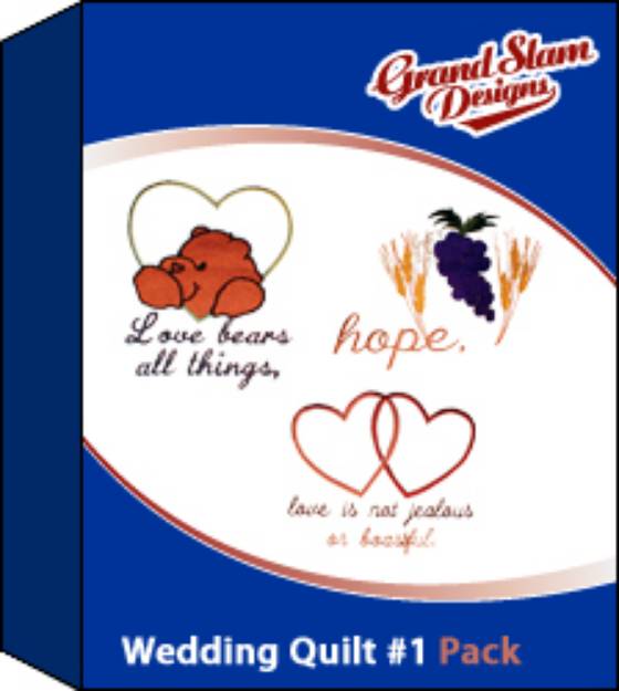 Picture of Wedding Quilt Designs Package (#1) Embroidery Collection