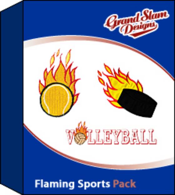Picture of Flaming Sports Designs Package Embroidery Collection
