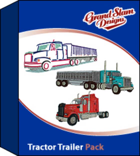 Picture of Tractor Trailer Designs Package Embroidery Collection