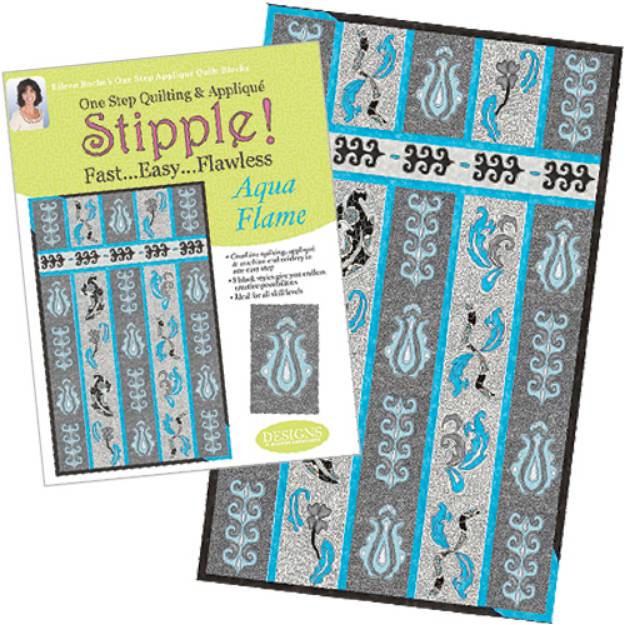 Picture of Stiple! - Aqua Flame Embroidery Collection