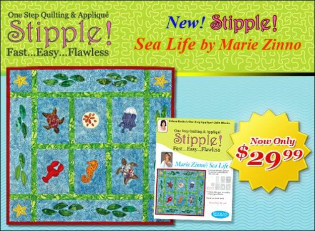 Picture of Stipple! Sea Life Embroidery Collection