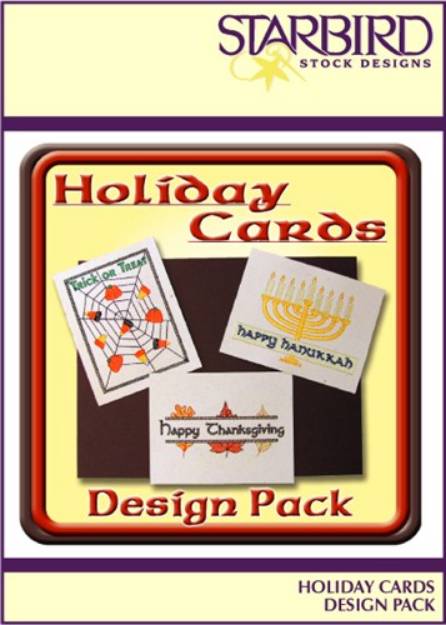 Picture of Holiday Cards Pack Embroidery Collection