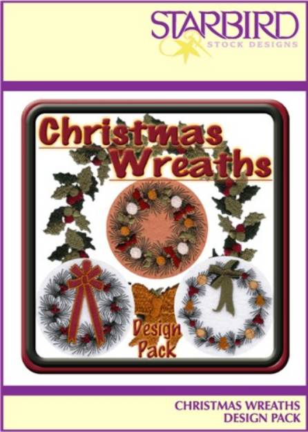 Picture of Christmas Wreaths Pack Embroidery Collection