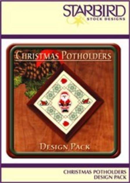Picture of Christmas Potholders Pack Embroidery Collection