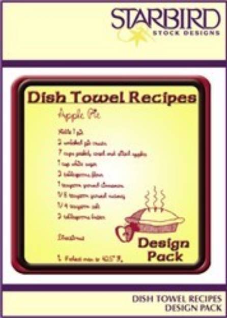 Picture of Dish Towel Recipes Pack Embroidery Collection