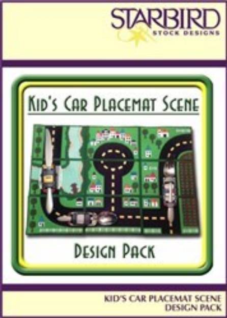Picture of Kids Car Placemat Scene Pack Embroidery Collection