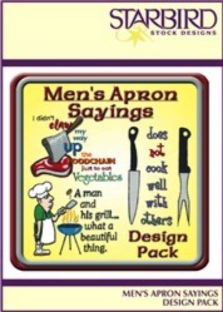 Picture of Mens Apron Sayings Pack Embroidery Collection