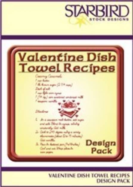 Picture of Valentine Dish Towel Pack Embroidery Collection