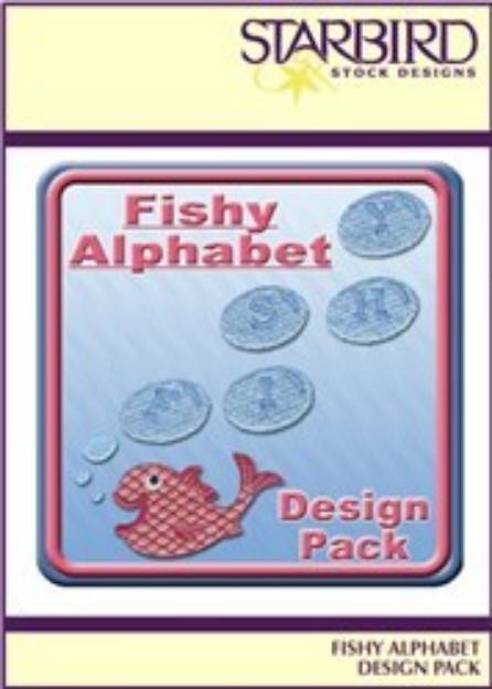 Picture of Fishy Alphabet Pack Embroidery Collection