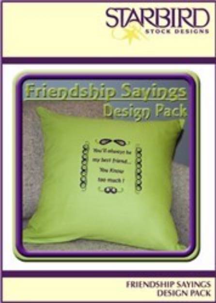 Picture of Friendship Sayings Pack Embroidery Collection