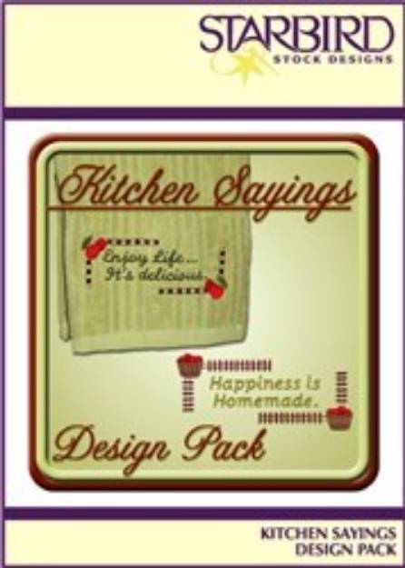 Picture of Kitchen Sayings Pack Embroidery Collection