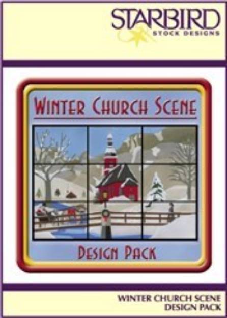 Picture of Winter Church Scene Pack Embroidery Collection
