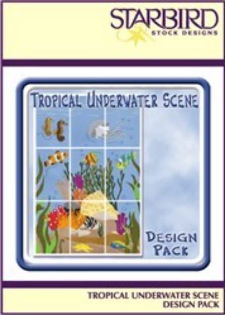 Picture of Tropical Underwater Scene Pack Embroidery Collection