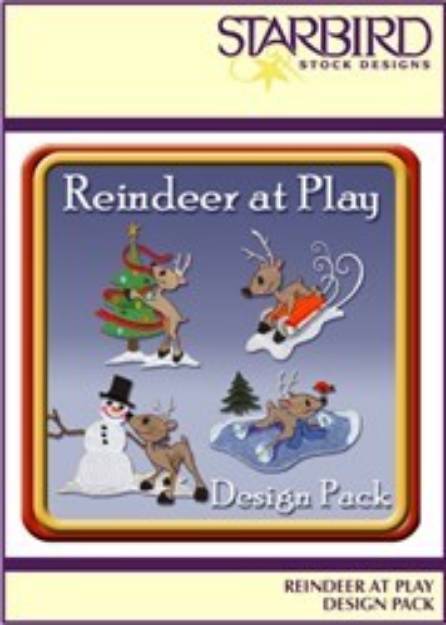 Picture of Reindeer at Play Pack Embroidery Collection