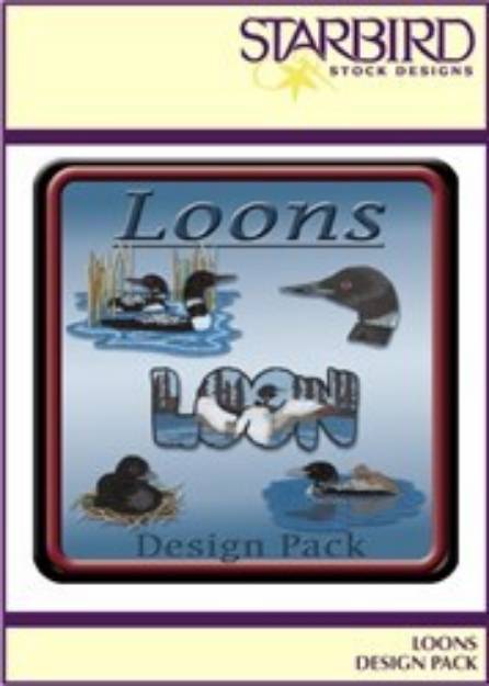 Picture of Loons Pack Embroidery Collection