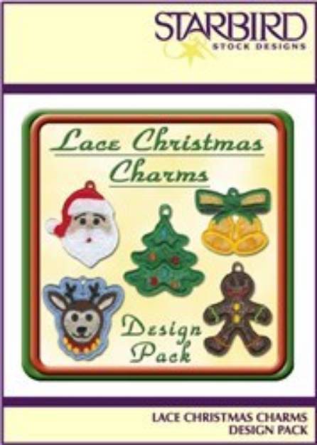 Picture of Lace Christmas Charms Embroidery Collection