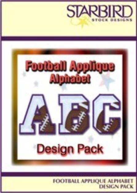 Picture of Football Appliqué Alphabet Embroidery Collection