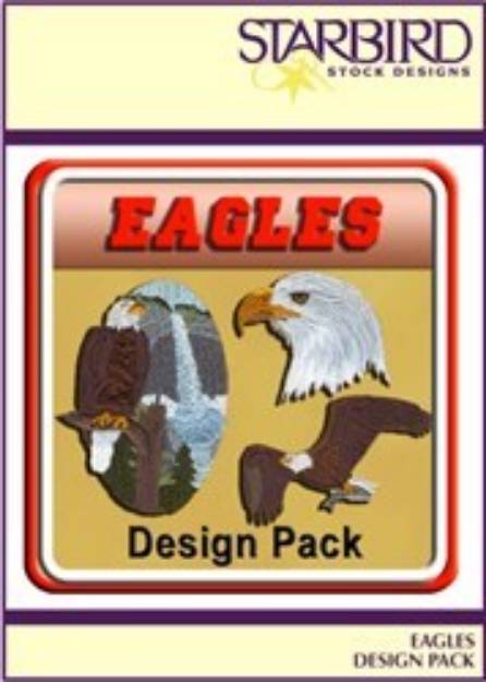 Picture of Realistic Eagles Design Pack Embroidery Collection