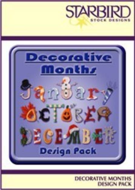 Picture of Decorative Months Pack Embroidery Collection
